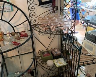 #20	corner metal shelf folding 15x60	 $75.00 			
