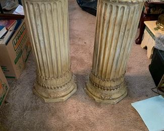 #21	2 ceramic columns 28x10.5	 $50.00 			
