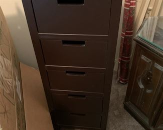 #34	5 drawer cabinet wood 13x11x32	 $45.00 			
