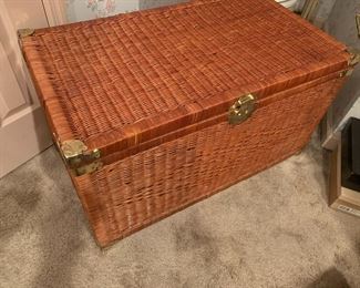 #57	wicker brown trunk 36x20x20	 $50.00 			
