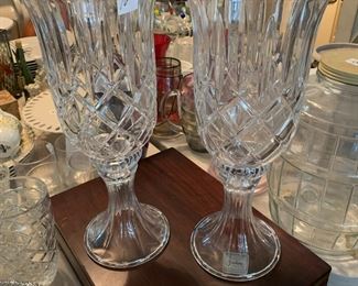 #73	Gorham pair of 2 piece candle stand 15 tall	 $32.00 			
