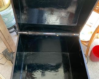 #88	wood trunk with   grape painted on it  with handles and 17x15x18	 $40.00 			
