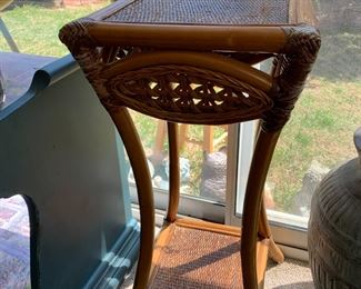 #91	wicker table 13x13x30	 $25.00 			
