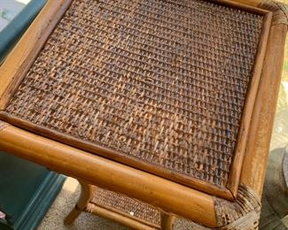 #91	wicker table 13x13x30	 $25.00 			
