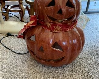 #107	ceramic double jack a Lanora 18 inches tall  made in Mexico 	 $20.00 			
