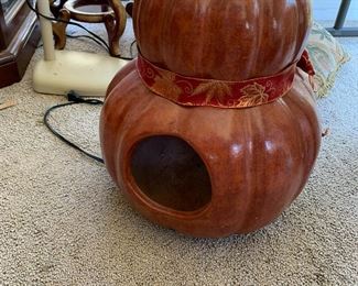 #107	ceramic double jack a Lanora 18 inches tall  made in Mexico 	 $20.00 			
