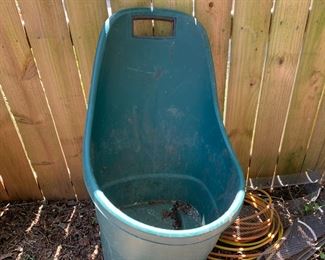 #129	green garden cart 	 $20.00 			
