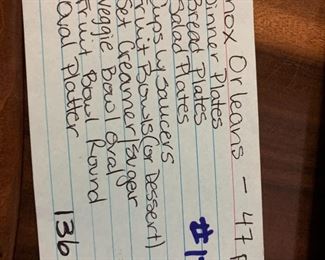 #172	Greek key gold Rim goblets set of 6	 $30.00 			
