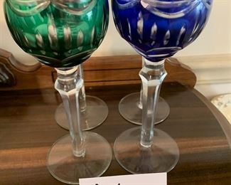 #181	Fifth Ave princess set of 4 wine goblets 	 $45.00 			
