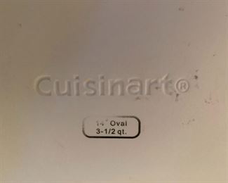 #185	Cuisinart blue casserole dish 	 $20.00 			
