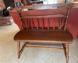 Antique? Handsome Wood Bench