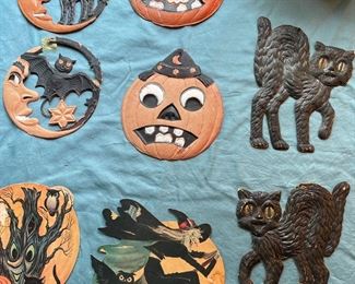 Vintage 3-D Halloween Decorations