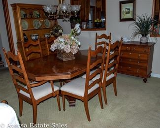 DINING SET - TABLE WITH 6 CHAIRS