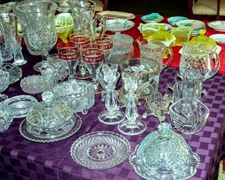 VINTAGE GLASS AND CRYSTAL