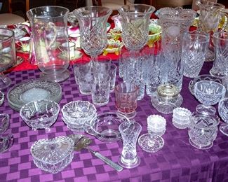 VINTAGE GLASS AND CRYSTAL