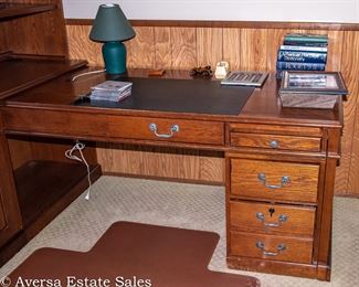 LARGE DESK WITH CORNER CABINET