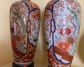 Pair of Japanese Imari Vases. 
19th century.