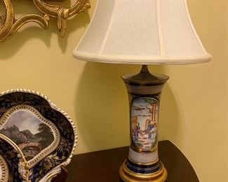Chinese Spill Vase Lamp.
19th century.
