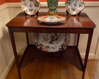 Mahogany Reading Table with Candle- Slides. Circa 1800.