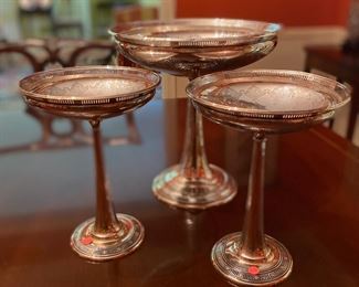 3 Piece Sterling Compote set by Towle