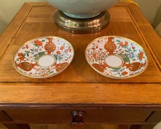 Pair of 19th century Coalport Saucers.