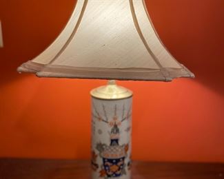 Early 20th century Chinese Porcelain Hat Stand Lamp.