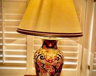 Japanese Imari Lamp. 26”high.
19th century.