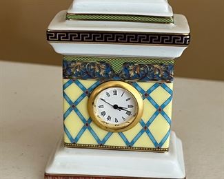 Versace small table clock