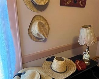 Vintage hats and more purses......