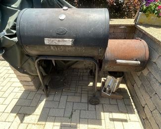 BBQ grill with smoker box and cover.....