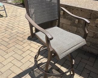 (3) patio barstools