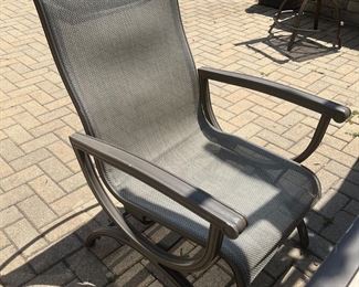 (2) patio rocking chairs