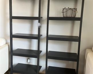 (2) ladder bookshelves