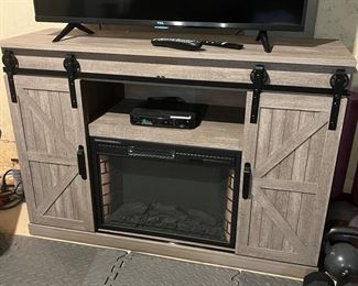 Entertainment stand with fireplace!