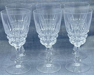 Pompadour by Cristal D'arques Durand Crystal Wine Glasses 