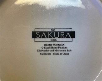 The Sakura Table by Hunter Sonoma Dish Set