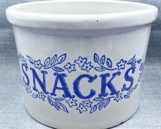 Pottery Snacks Crock