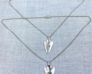 Silver Toned Arrowhead Necklaces