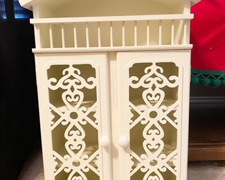 Ivory Table Top Curio Cabinet