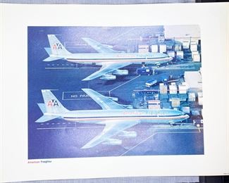 American Airlines Freighter Plane Print