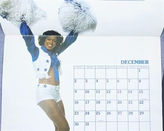 1979 Dallas Cowboy Cheerleaders Calendar with signatures (NOTE some torn pages)