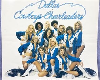 1979 Dallas Cowboy Cheerleaders Calendar with signatures (NOTE some torn pages)