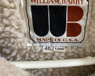 William Barry Vintage Sheepskin Coat
