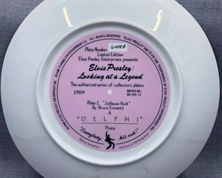 Delphi Jailhouse Rock Elvis Presley Plate 1989