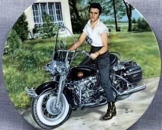 Delphi Elvis Presley on His Harley Plate