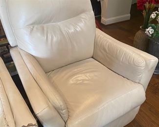 Buff Leather Recliner
