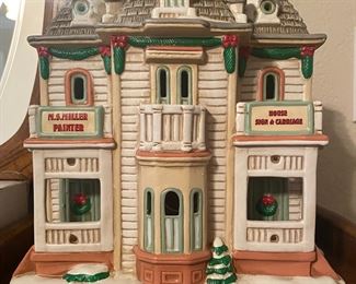 Colonial Village Holiday Building M S Miller Painter 