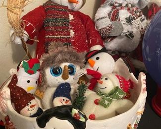 Assorted Snowmen Plushies