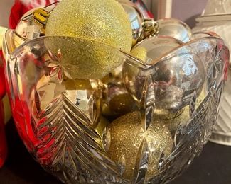 Mikasa Crystal Christmas Tree Bowl