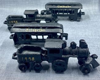 Cast Iron Mini Train Engines and Cars